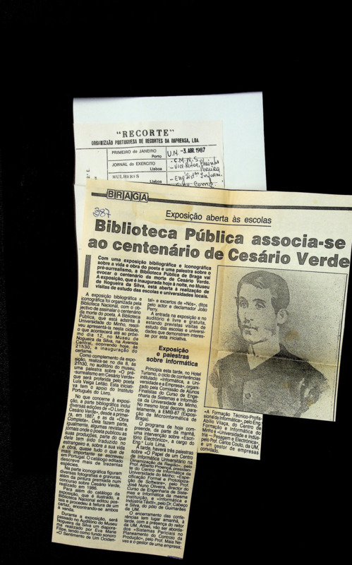  Biblioteca Pública associa-se ao Centenário de Cesário Verde 