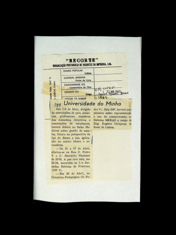  Atividades na Universidade do Minho 