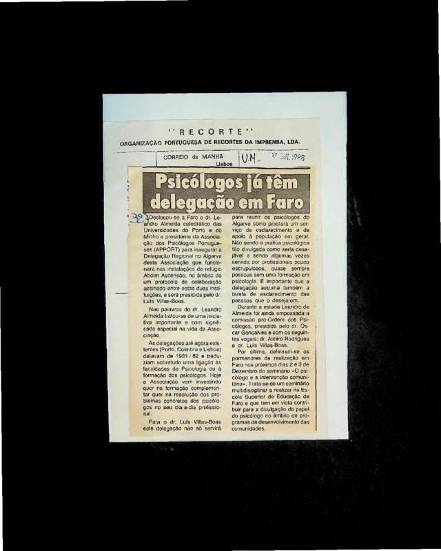  Psicólogos já têm delegação em Faro 