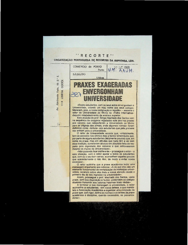  Praxes exageradas envergonham universidade 