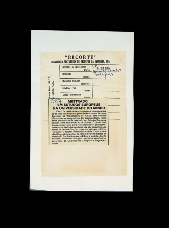  Mestrado em Estudos Europeus na Universidade do Minho 