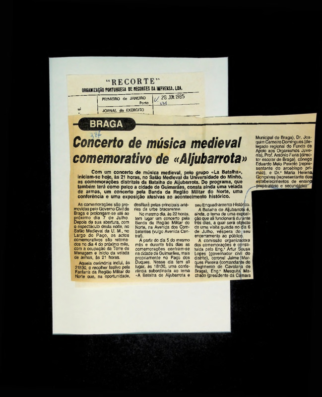  Concerto de música medieval comemorativo de 