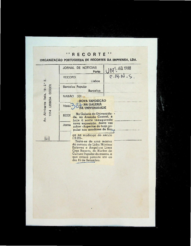  Nova exposição na Galeria da Universidade 