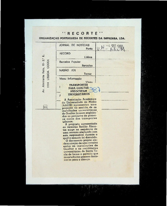  Transportes para Gualtar preocupam universitários 