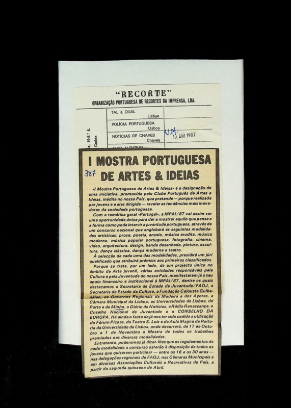  I Mostra portuguesa de artes & ideias 