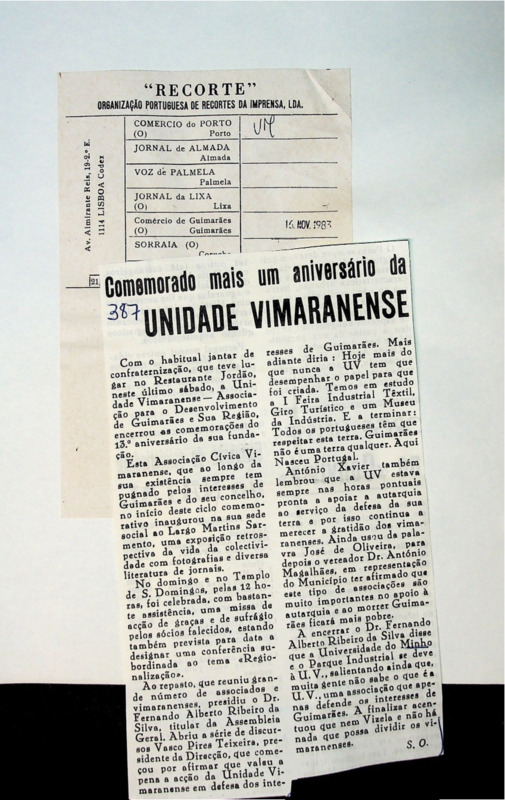  Comemorado mais um aniversário da Unidade Vimaranense 