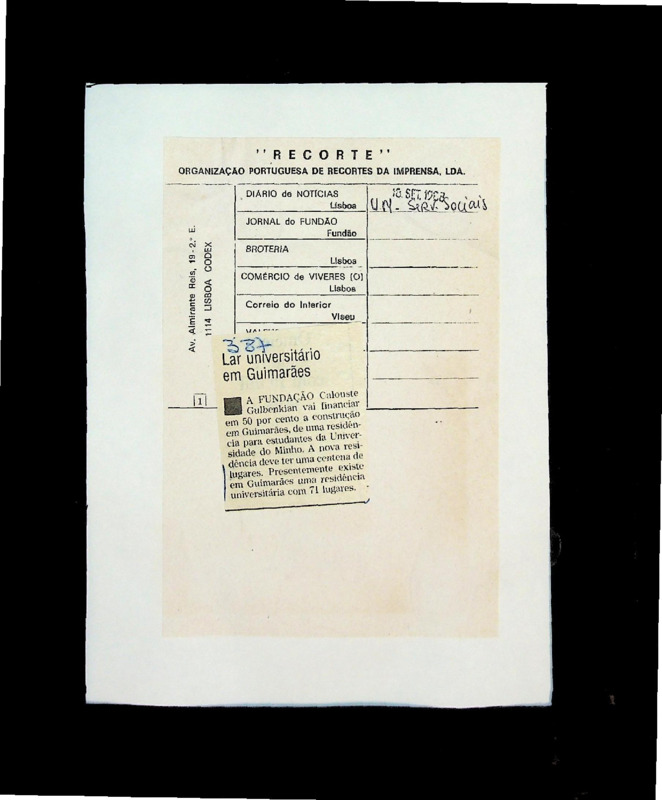  Lar universitário em Guimarães 
