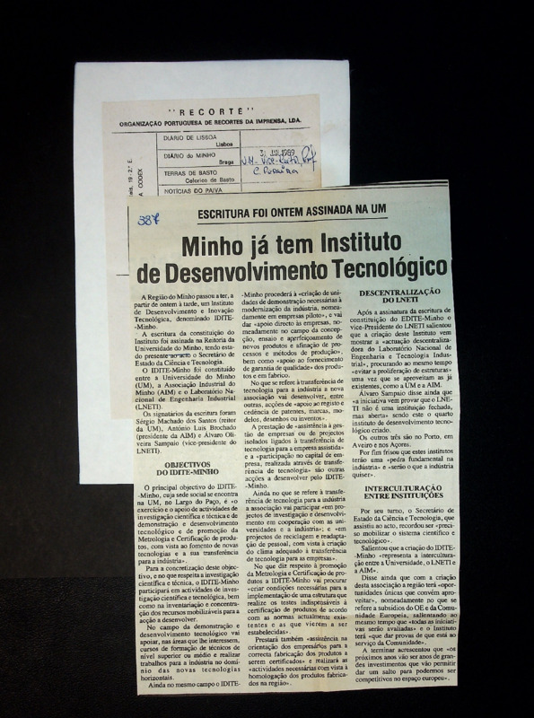  Minho já tem instituto de desenvolvimento tecnológico 