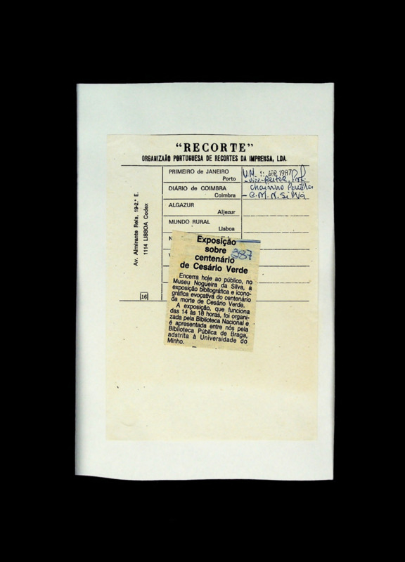  Exposição sobre centenário de Cesário Verde 
