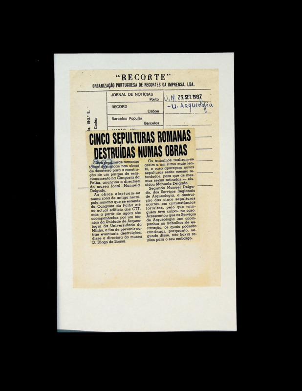  Cinco sepulturas romanas destruídas numas obras 