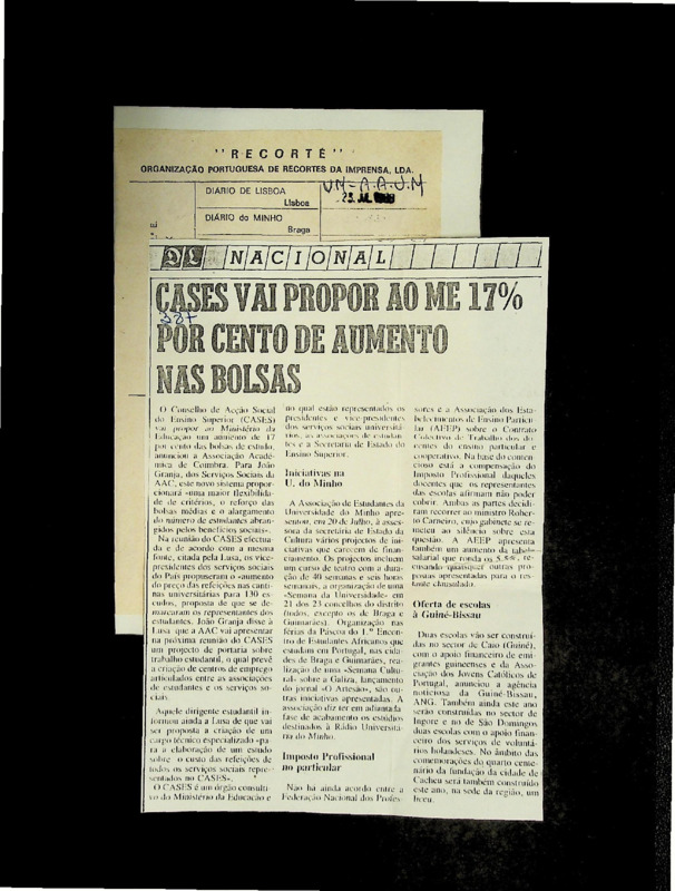  Iniciativas na U. do Minho 