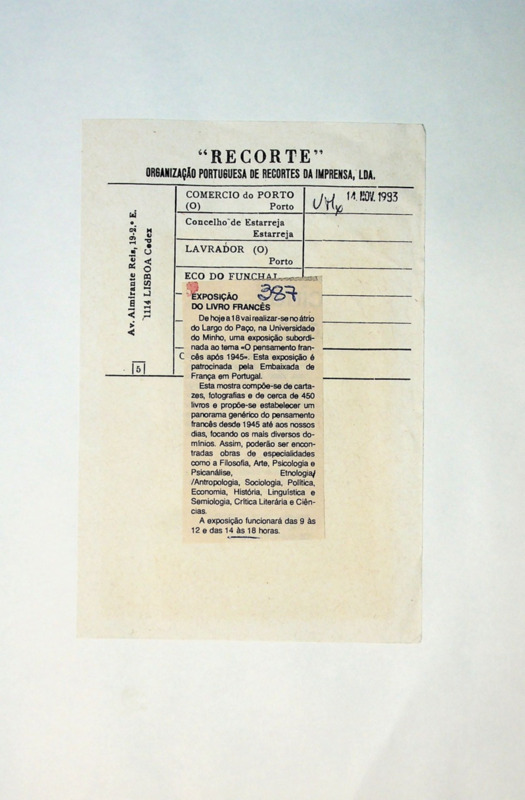  Exposição do Livro Francês 