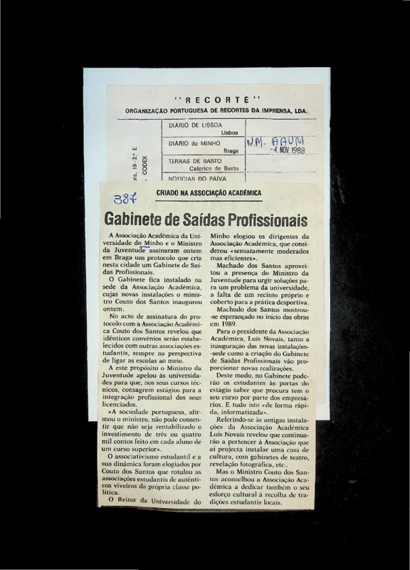  Gabinete de saídas profissionais 