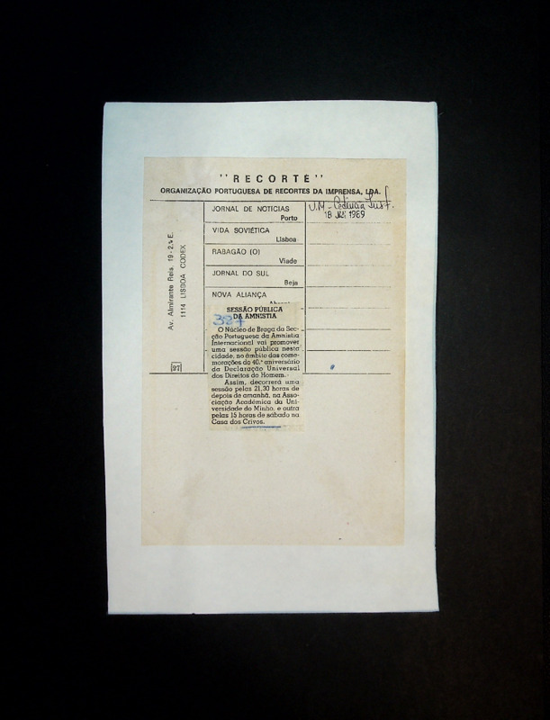  Sessão pública da Amnistia 