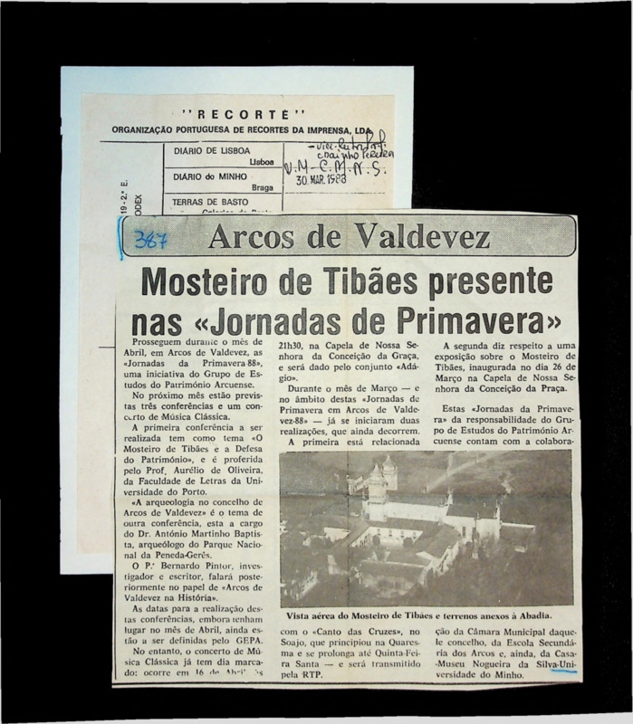  Mosteiro de Tibães presente nas 