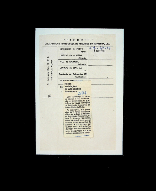  Novas instalações da Associação Académica 