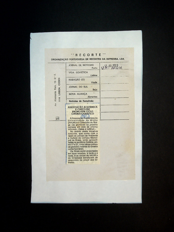  Associação Académica e Cineclube promovem ciclo cinematográfico 