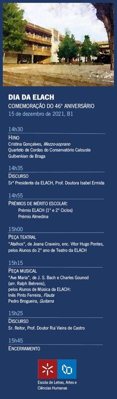  Cerimónia do 46.º Aniversário da Escola de Letras, Artes e Ciências Humanas 