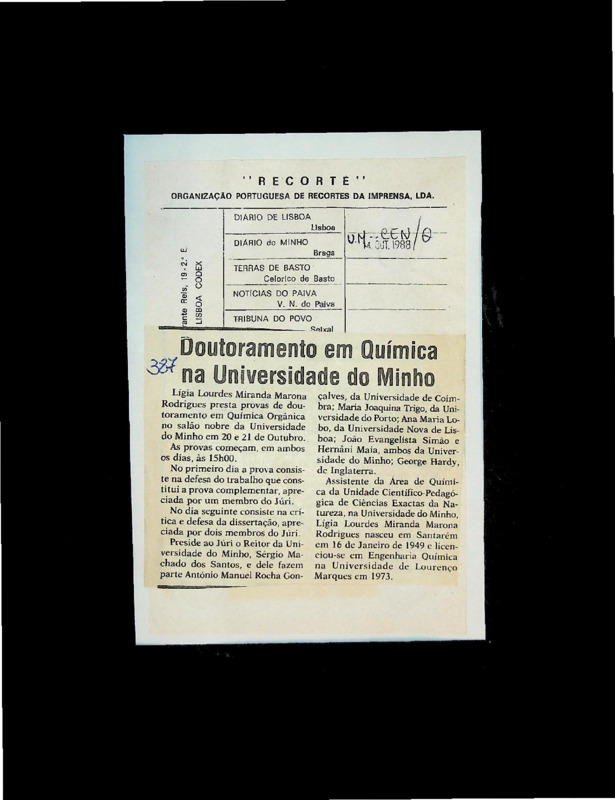  Doutoramento em Química na Universidade do Minho 