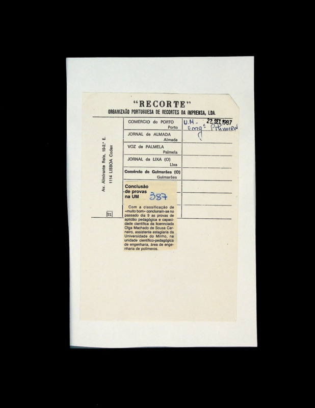  Conclusão de provas na UM 