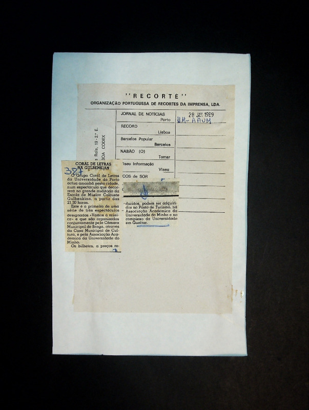  Coral de Letras na Gulbenkian 