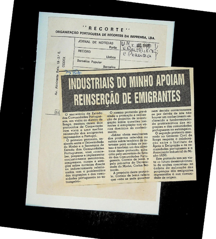  Industriais do Minho apoiam reinserção de emigrantes 