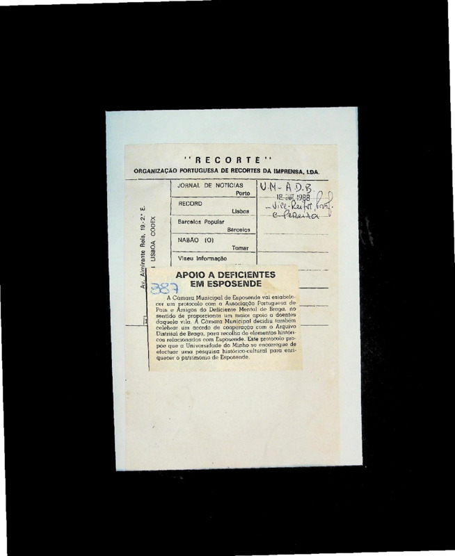  Apoio a deficientes em Esposende 