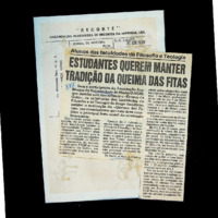 Estudantes querem manter a tradição da Queima das Fitas