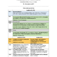 Programa do XIX Colóquio de Outono