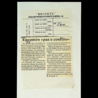 Encontro «paz e conflito»