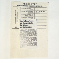 Conferência na Universidade do Minho em Guimarães