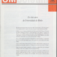 UM Boletim - N.º 10 (Fev. 1994)