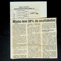 Minho tem 30% de analfabetos